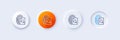 Inspect line icon. Research documents sign. Line icons. Vector