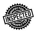 Inspected rubber stamp