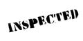 Inspected rubber stamp