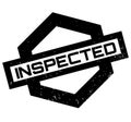 Inspected rubber stamp