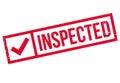 Inspected rubber stamp