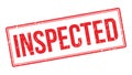 Inspected rubber stamp Royalty Free Stock Photo