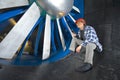 Inspecting a windtunnel