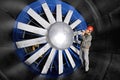 Inspecting a windtunnel