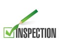 inspection check mark illustration design