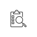 Inspection line icon