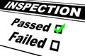 Inspection Results Passed Royalty Free Stock Photo