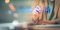 inspector makes mark on the survey topic ,Checklist with checkmarks and checkboxes ,checklist ideas, online quality assessment ,