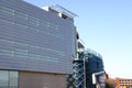 Inspectors checking details of a modern building