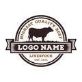 Inspiration For Beef Cattle Logo Design Royalty Free Stock Photo