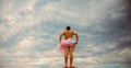 Inspiration and dreaming. Crazy ballerina. drag queen. Man dancing in tutu in ballet studio. Funny man freak. Man in