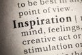 Definition of inspiration Royalty Free Stock Photo