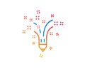 Inspiration line icon. Creativity pencil sign. Vector Royalty Free Stock Photo
