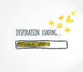 Inspiration loading concept. Royalty Free Stock Photo