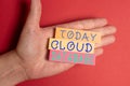 Inspiration showing sign Cloud Database. Concept meaning optimized or built for a virtualized computing environment Royalty Free Stock Photo