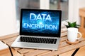 Inspiration showing sign Data Encryption. Conceptual photo Symmetrickey algorithm for the encrypting electronic data Royalty Free Stock Photo
