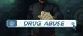 Inspiration showing sign Drug Abuse. Concept meaning Compulsive drug seeking The habitual taking of illegal drugs Royalty Free Stock Photo