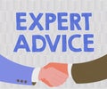Inspiration showing sign Expert Advice. Internet Concept Sage Good Word Professional opinion Extensive skill Ace Two Men