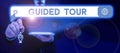Inspiration showing sign Guided Tour. Word Written on advice or information aimed at resolving problem or difficulty Royalty Free Stock Photo