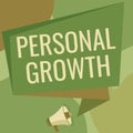 Inspiration showing sign Personal Growth. Business showcase a longterm process which shows the development of a human