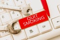 Inspiration showing sign Quit Smoking. Business approach Discontinuing or stopping the use of tobacco addiction