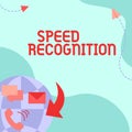 Inspiration showing sign Speed Recognition. Conceptual photo interdisciplinary subfield of computational linguistics