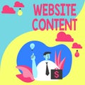 Inspiration showing sign Website Content. Business overview Website Content Man Sitting In Park Blowing Balloons