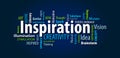 Inspiration Word Cloud Royalty Free Stock Photo