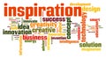 Inspiration word cloud Royalty Free Stock Photo