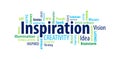 Inspiration Word Cloud Royalty Free Stock Photo