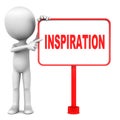 Inspiration phrase handwritten motivation and education concept Royalty Free Stock Photo