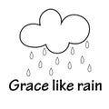 Inspirational Bible Verse - Grace like rain