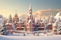 Inspirational Christmas scenes with diverse and