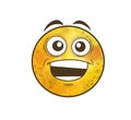 Inspirational, enthusiastic and happy emoji, part of a large collection of original and unique emoticons.