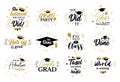 Inspirational grad party quotes to congrat graduates Royalty Free Stock Photo