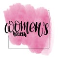 Lettering women`s health