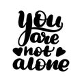 You are not alone Royalty Free Stock Photo