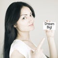 Inspirational Motivational Business Life Phrase Dream Big