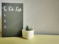 Inspirational and Motivational Concept - To Do List text on blackboard background. Royalty Free Stock Photo