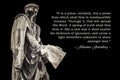 Inspirational quote of Johannes Gutenberg Royalty Free Stock Photo