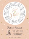 Inspirational romantic and love Save the Date