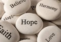 Inspirational stones - Hope Royalty Free Stock Photo