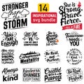 Inspirational SVG Quote Collection - Empowering and Positive Word Art