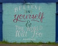 Inspirational wall mural 200 South Crowdus Street in Deep Ellum, Texas