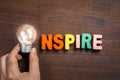 Inspire Bulb Royalty Free Stock Photo