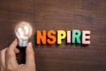 Inspire Bulb Royalty Free Stock Photo