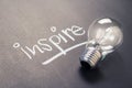 Inspire Bulb Royalty Free Stock Photo