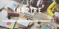 Inspire Creative Aspiration Expectations Hopeful Concept Royalty Free Stock Photo