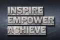 Inspire empower achieve den
