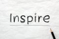 Inspire Highlighted With Pencil